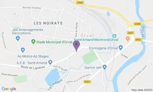 Localisation Orval Bp - 18200