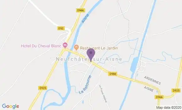 Localisation Neufchatel sur Aisne Bp - 02190