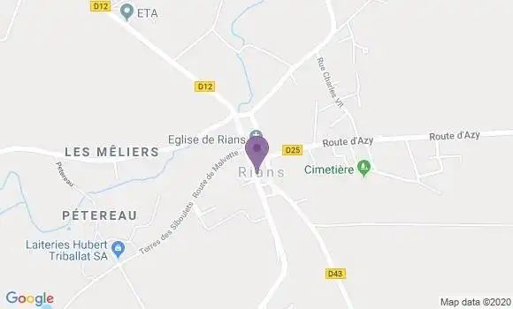 Localisation Rians Bp - 18220