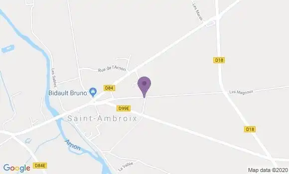 Localisation Saint Ambroix Ap - 18290