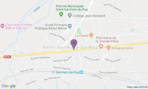 Localisation Saint Germain du Puy - 18390