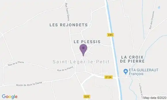 Localisation Saint Leger le Petit Ap - 18140