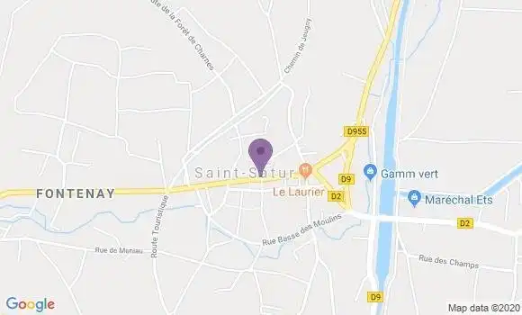 Localisation Saint Satur Bp - 18300