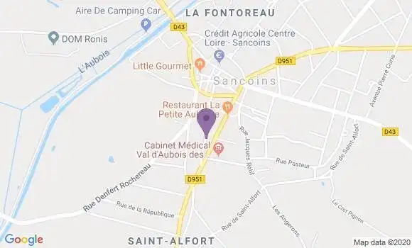 Localisation Sancoins - 18600