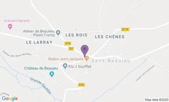 Localisation Sens Beaujeu Ap - 18300
