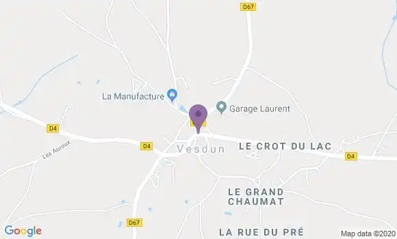 Localisation Vesdun Bp - 18360