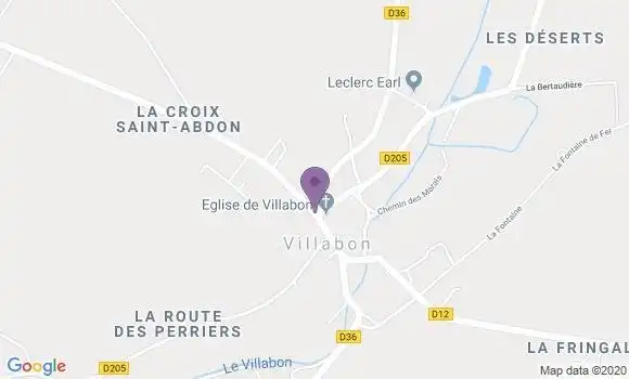 Localisation Villabon Ap - 18800