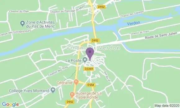 Localisation Vinon Ap - 18300