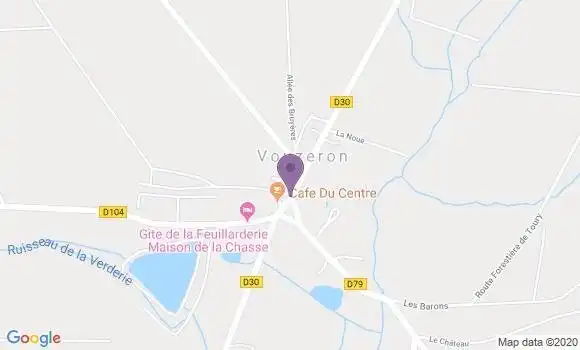 Localisation Vouzeron Ap - 18330
