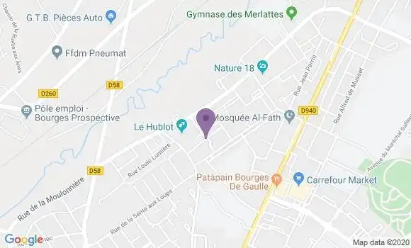 Localisation Bourges Chancellerie - 18000