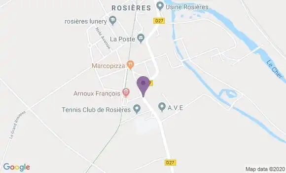 Localisation Rosieres Ap - 18400