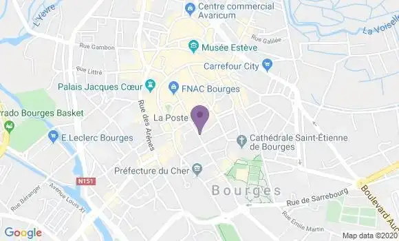 Localisation Bourges Val d