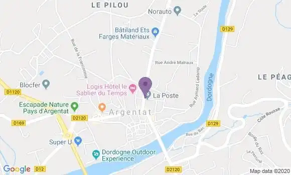 Localisation Argentat - 19400