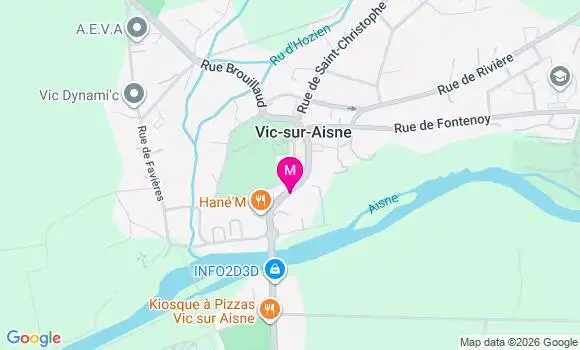 Localisation Vic sur Aisne - 02290