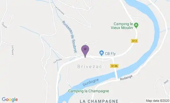 Localisation Brivezac Ap - 19120