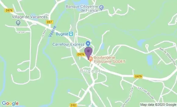 Localisation Bugeat - 19170