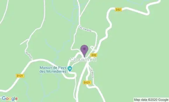 Localisation Chaumeil Ap - 19390