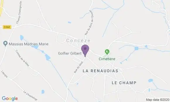 Localisation Conceze Ap - 19350