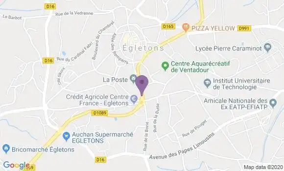 Localisation Egletons - 19300