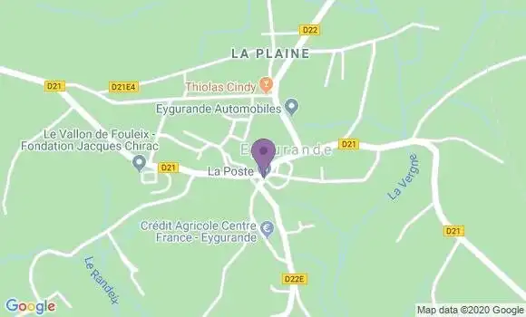 Localisation Eygurande Bp - 19340