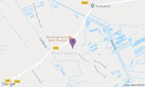 Localisation Pierrepont Bp - 02350