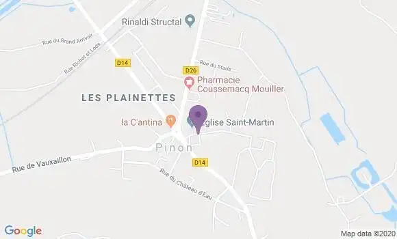 Localisation Pinon Bp - 02320