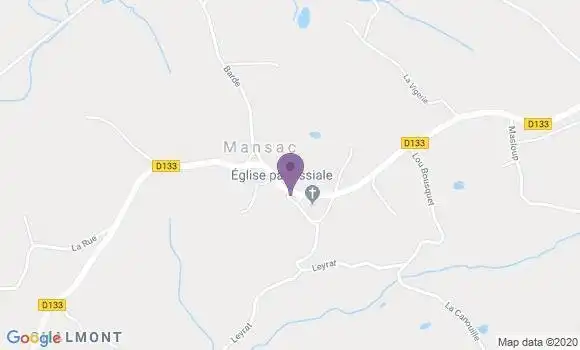 Localisation Mansac Bp - 19520