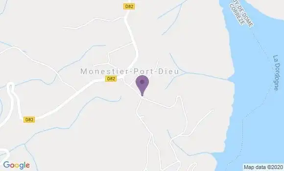 Localisation Monestier Port Dieu Ap - 19110