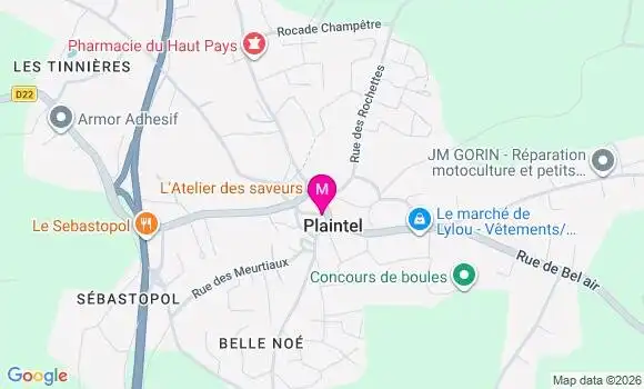 Localisation Plaintel - 22940
