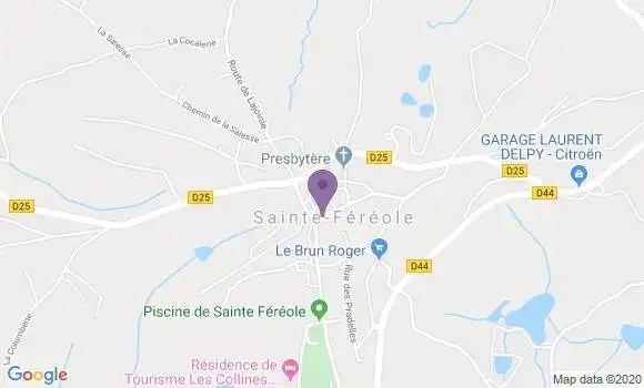 Localisation Ste Fereole Bp - 19270