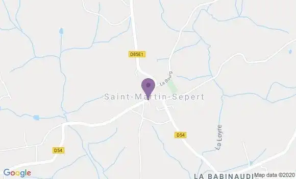 Localisation St Martin Sepert Ap - 19210