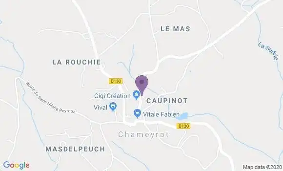 Localisation St Mexant Ap - 19330