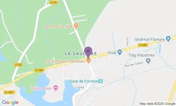 Localisation St Priest de Gimel Bp - 19800