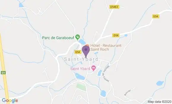 Localisation St Ybard Ap - 19140