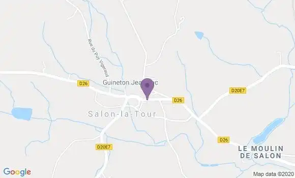 Localisation Salon la Tour Bp - 19510