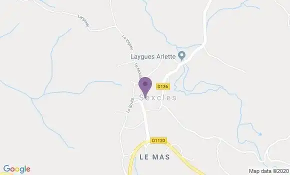 Localisation Sexcles Ap - 19430