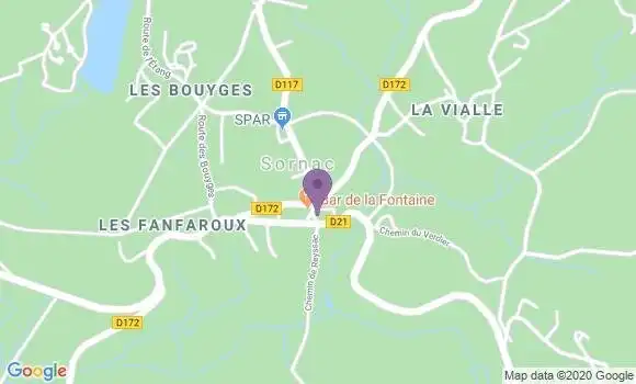 Localisation Sornac Bp - 19290