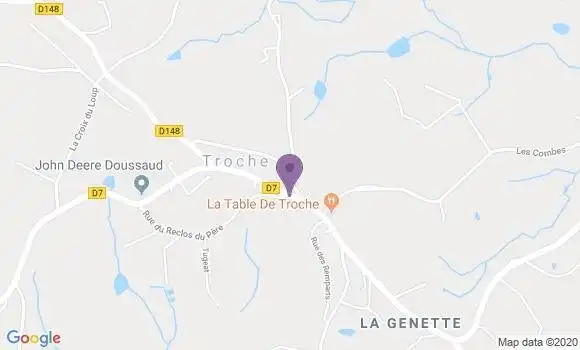 Localisation Troche Bp - 19230