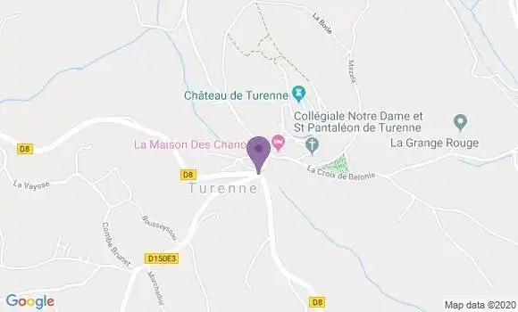 Localisation Turenne Bp - 19500