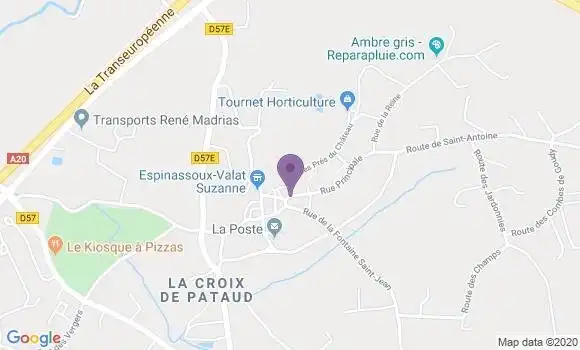 Localisation Ussac Bp - 19270