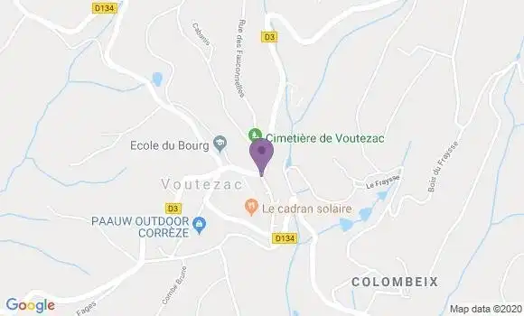 Localisation Voutezac Bp - 19130