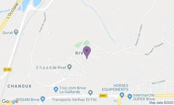 Localisation Brive Rivet Ap - 19100