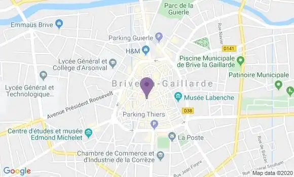 Localisation Brive Tujac - 19100