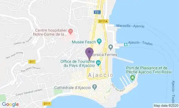 Localisation Ajaccio Rp - 20000