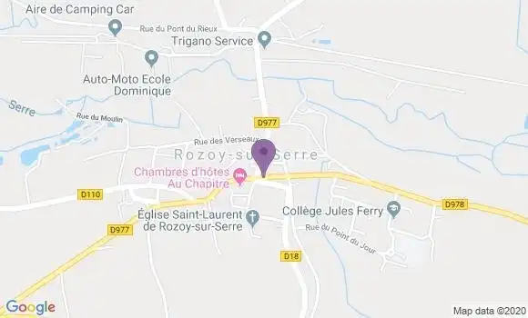 Localisation Rozoy sur Serre - 02360