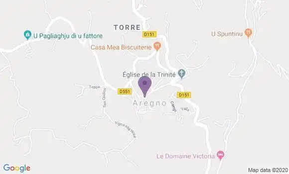 Localisation Aregno Ap - 20220
