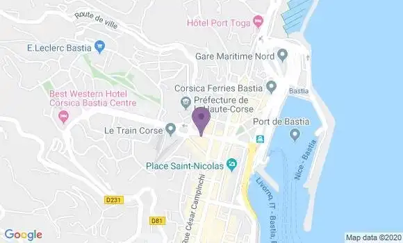 Localisation Bastia Rp - 20200