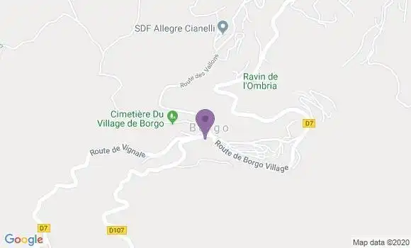 Localisation Borgo - 20290
