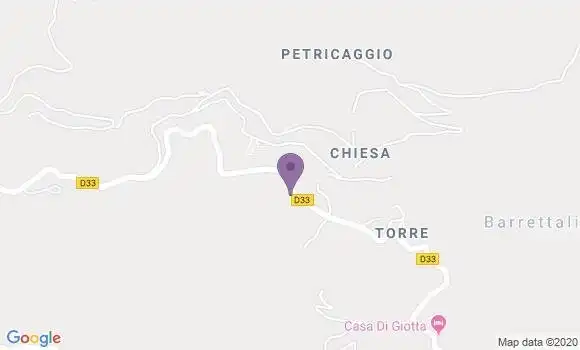 Localisation Barrettali Bp - 20228