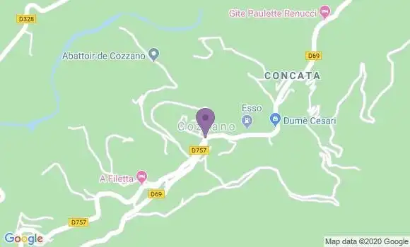 Localisation Cozzano Ap - 20148